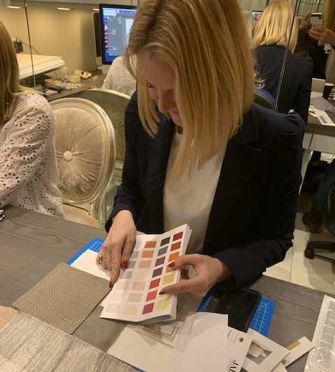 Design School Booking Interior Design Course, Sally choosing paint colours