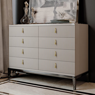 Italian Art Deco Inspired Designer Lacquered Chest of Drawers Italian Art Deco Inspired Designer Lacquered Chest of Drawers