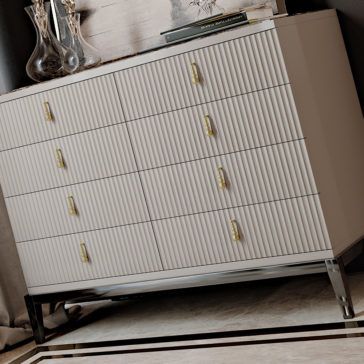 Italian Art Deco Inspired Designer Lacquered Chest of Drawers Italian Art Deco Inspired Designer Lacquered Chest of Drawers