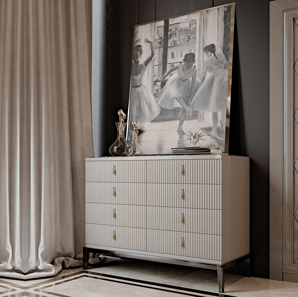 Italian Art Deco Inspired Designer Lacquered Chest of Drawers Italian Art Deco Inspired Designer Lacquered Chest of Drawers