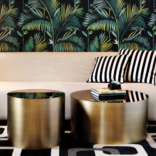 Luxury Italian Lacquered Bronze Coffee Table Set Luxury Italian Lacquered Bronze Coffee Table Set