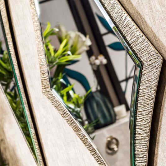 Italian Contemporary Champagne Kite Mirror
