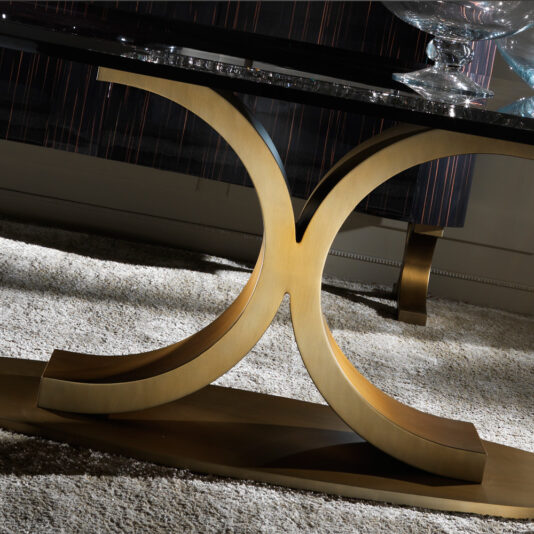 Italian Contemporary Large Oval Dining Table and Chairs Set