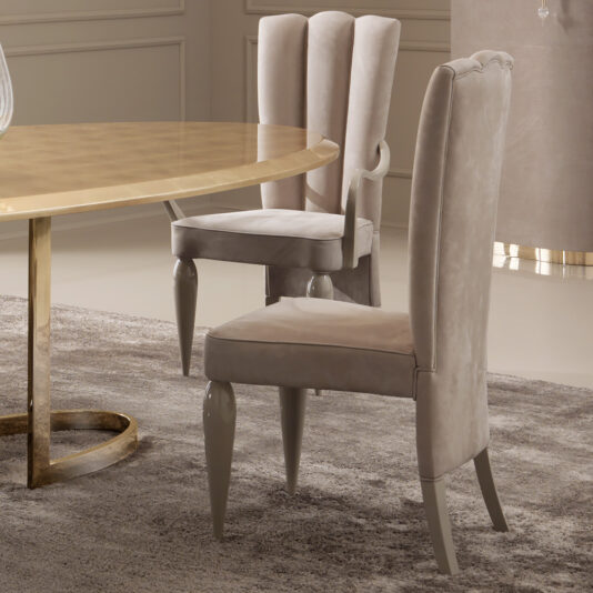 Italian Designer 24 Carat Gold Oval Dining Table