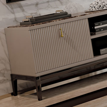 Italian Designer Art Deco Inspired TV Media Sideboard Italian Designer Art Deco Inspired TV Media Sideboard