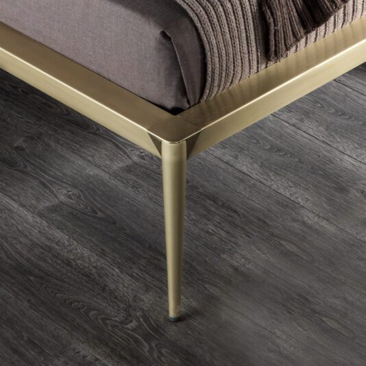 Italian Designer Brushed Brass Contemporary Bed Italian Designer Brushed Brass Contemporary Bed