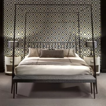 Italian Designer Contemporary Four Poster Bed Italian Designer Contemporary Four Poster Bed