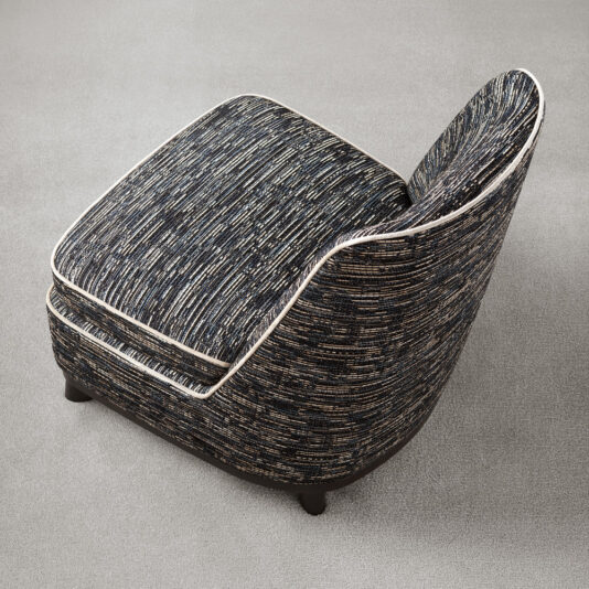 Italian Designer Contemporary Upholstered Occasional Chair