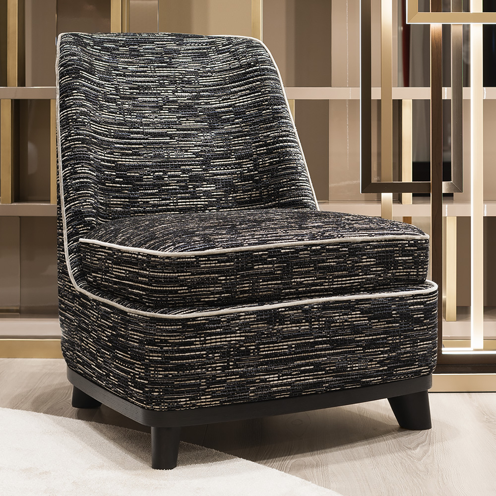 Italian Designer Contemporary Upholstered Occasional Chair