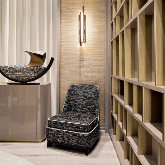 Italian Designer Contemporary Upholstered Occasional Chair