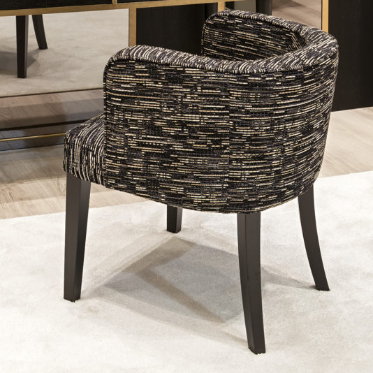 Italian Designer Contemporary Upholstered Tub Chair