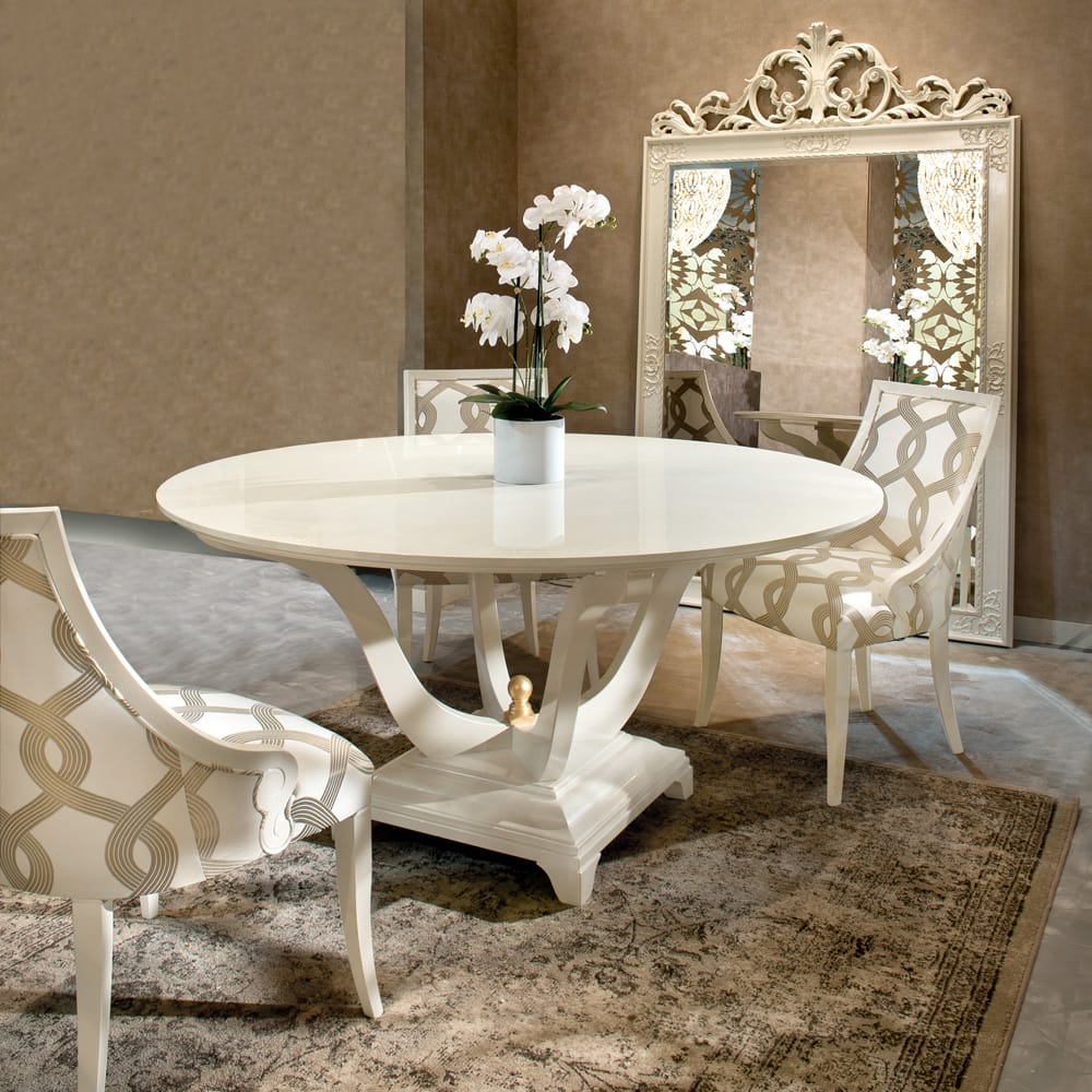 Italian Designer Dining Table And Chairs Set