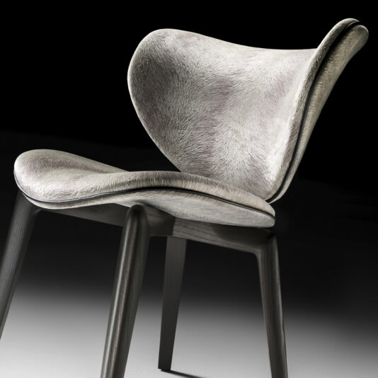 Italian Designer Fur Effect Retro Occasional Chair