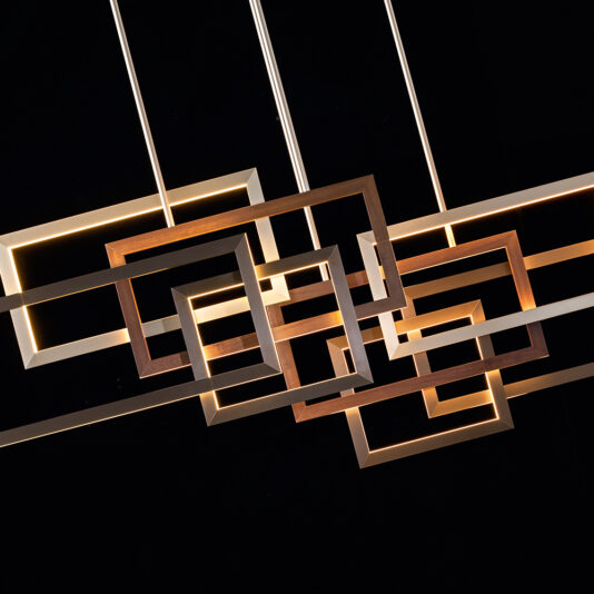 Italian Designer Geometric Modern Horizontal Chandelier Italian Designer Geometric Modern Horizontal Chandelier