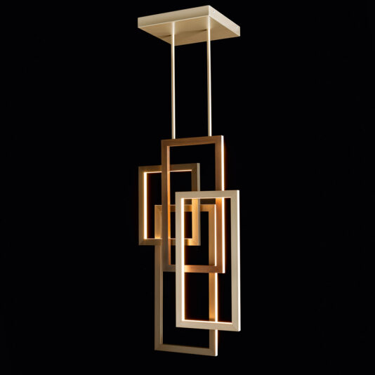 Italian Designer Geometric Modern Vertical Chandelier Italian Designer Geometric Modern Vertical Chandelier