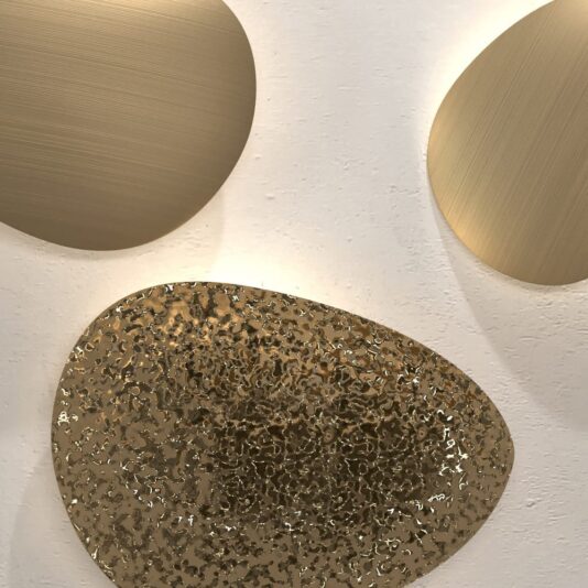 Designer Gold Plated Contemporary Wall Light Italian Designer Gold Plated Contemporary Wall Light