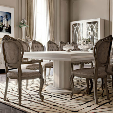 Italian Designer High End Dining Table And Chair Set