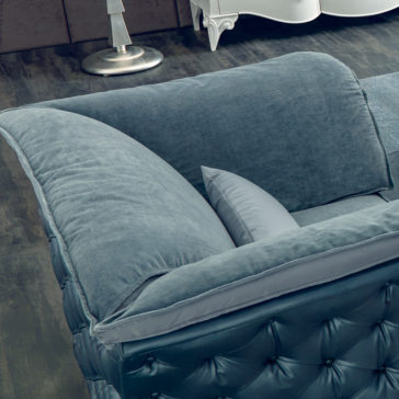 Italian Designer Leather Button Upholstered Armchair Italian Designer Leather Button Upholstered Armchair