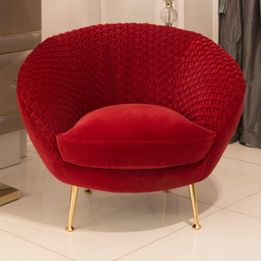 Designer Luxury Velvet Occasional Armchair