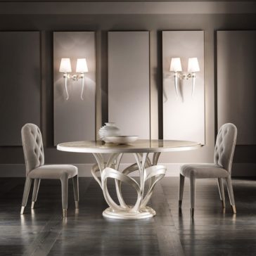 Italian Designer Mother Of Pearl Round Marble Dining Set Italian Designer Mother Of Pearl Round Marble Dining Set