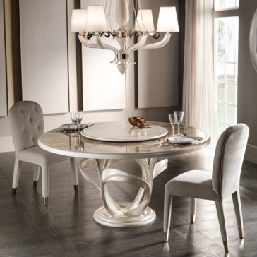 Italian Designer Mother Of Pearl Round Marble Dining Set Italian Designer Mother Of Pearl Round Marble Dining Set