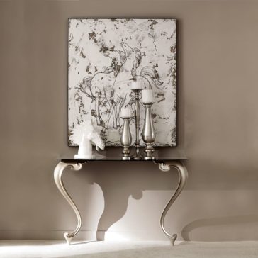Luxury Italian Mother of Pearl Console Italian Designer Mother of Pearl Console