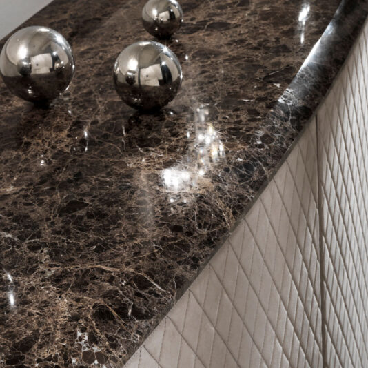 Tall Italian Designer Quilted Nubuck Leather Cabinet Tall Italian Designer Quilted Nubuck Leather Cabinet