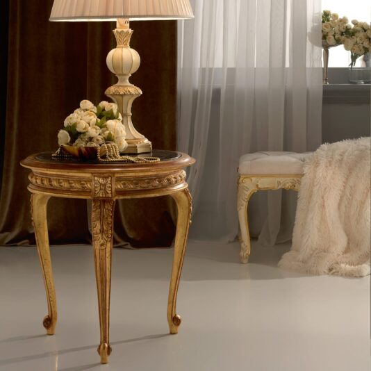 Italian Designer Round Marble Side Table Italian Designer Round Marble Side Table