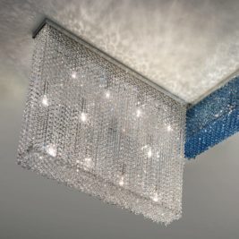 Italian Designer Crystal Modular Contemporary Ceiling Light