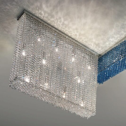 Italian Designer Crystal Modular Contemporary Ceiling Light Italian Designer Swarovski Crystal Modular Contemporary Ceiling Light