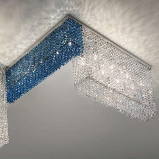 Italian Designer Crystal Modular Contemporary Ceiling Light Italian Designer Swarovski Crystal Modular Contemporary Ceiling Light