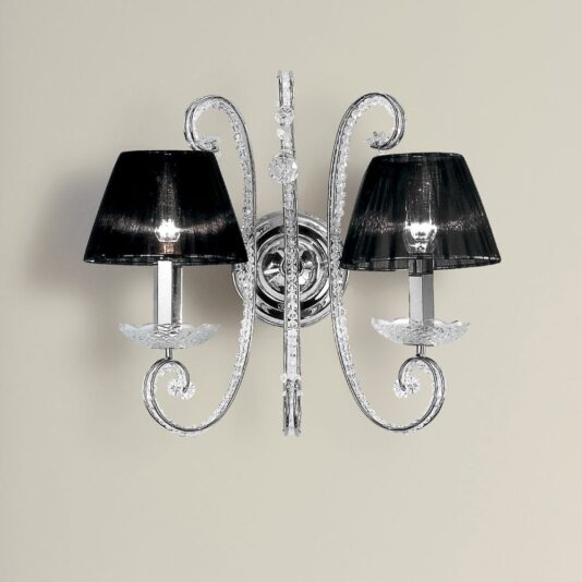 Italian Designer Crystal Wall Light Italian Designer Swarovski Crystal Wall Light