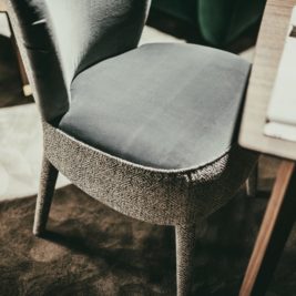 Designer Two-Tone Occasional Chair With Handle
