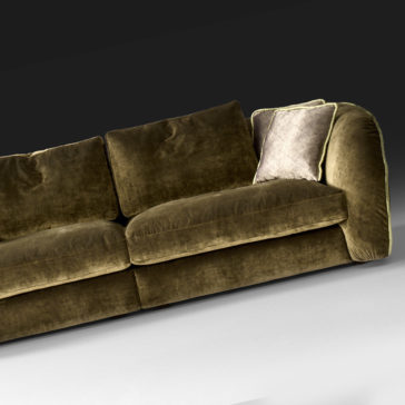 Italian Designer Velvet Modular Sofa