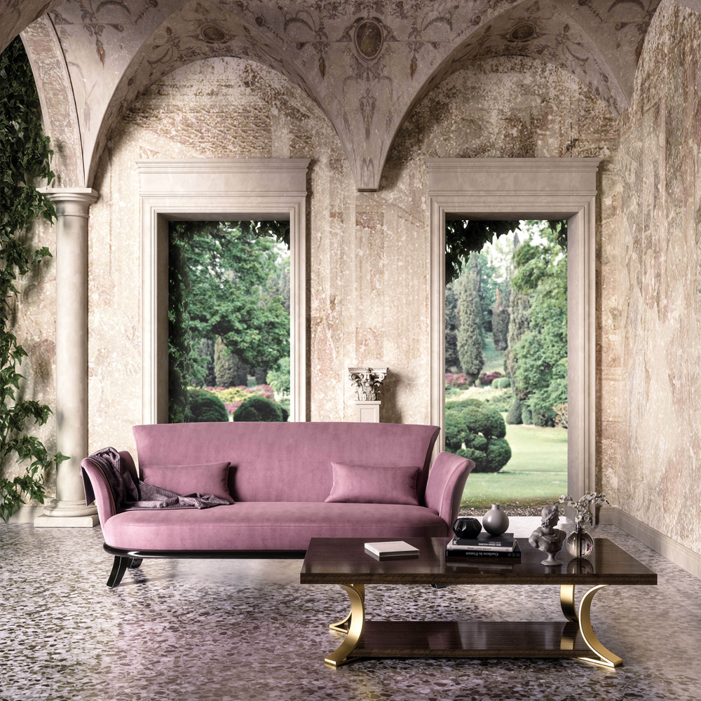 Italian Designer Leather Sofa