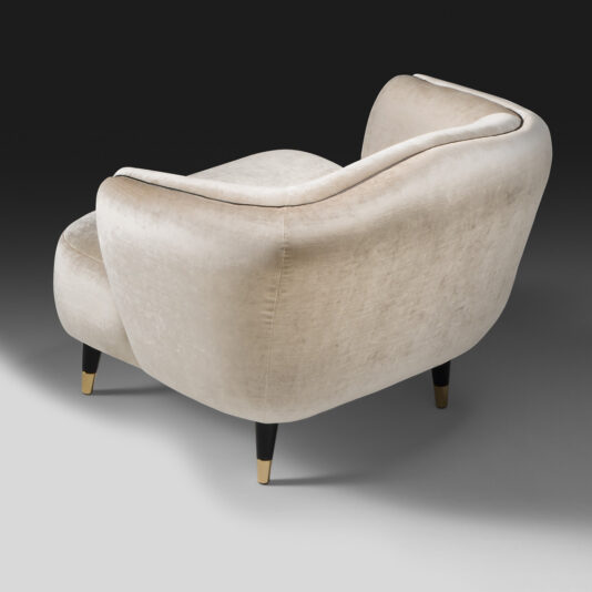 Button Upholstered Designer Velvet Tub chair Juliettes Interiors