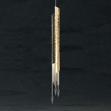 Gold Plated Crystal Single Pendant Chandelier High End Italian Gold Plated Crystal Single Pendant Chandelier