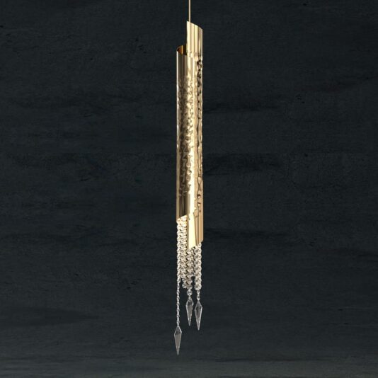 Gold Plated Crystal Single Pendant Chandelier High End Italian Gold Plated Crystal Single Pendant Chandelier