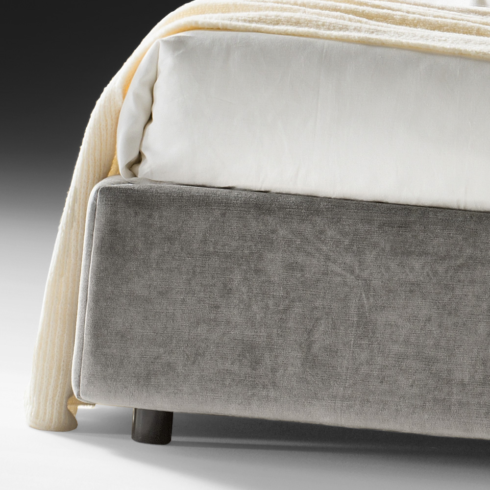 Designer Velvet Button Upholstered Luxury Bed
