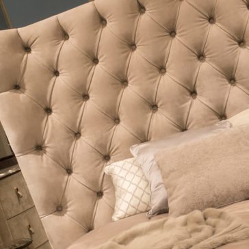 Italian Luxury Nubuck Leather Bed