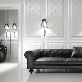 Italian Modern Designer Chrome Floor Lamp
