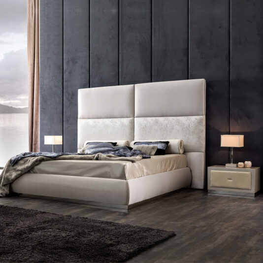 Italian Nubuck Leather Bedside Cabinet Italian Nubuck Leather Bedside Cabinet