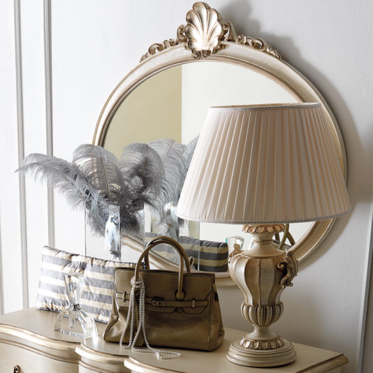 Ornate Designer Italian Oval Mirror
