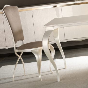 Italian Rectangular Dining Table In A Mother Of Pearl Finish Italian Rectangular Dining Table In A Mother Of Pearl Finish