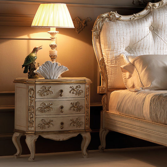 Italian Rococo Reproduction Bedside Cabinet