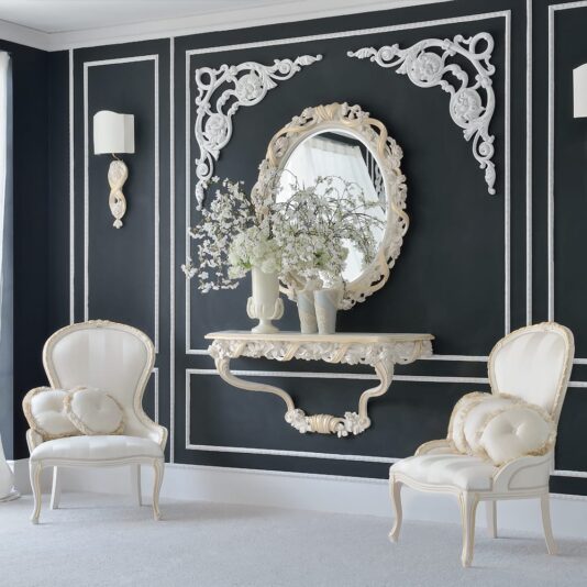 Italian Rose and Ribbon Oval Reproduction Wall Mirror Italian Rose and Ribbon Oval Reproduction Wall Mirror