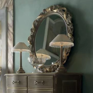 Italian Rose And Ribbon Oval Wall Mirror Italian Rose And Ribbon Oval Wall Mirror