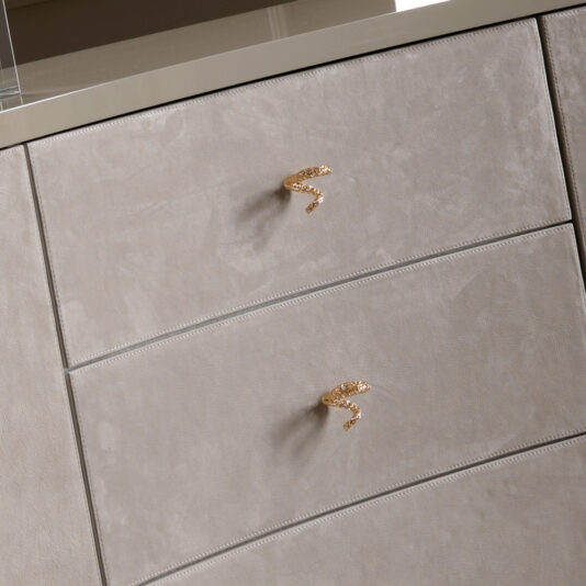 Lacquered Nubuck Shaped Luxury Sideboard With Drawers Lacquered Nubuck Shaped Luxury Sideboard With Drawers