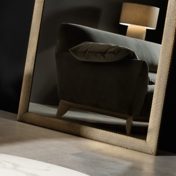Large Floorstanding Contemporary Gold Mirror Large Contemporary Brass Mirror