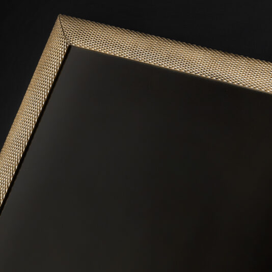 Large Contemporary Brass Mirror